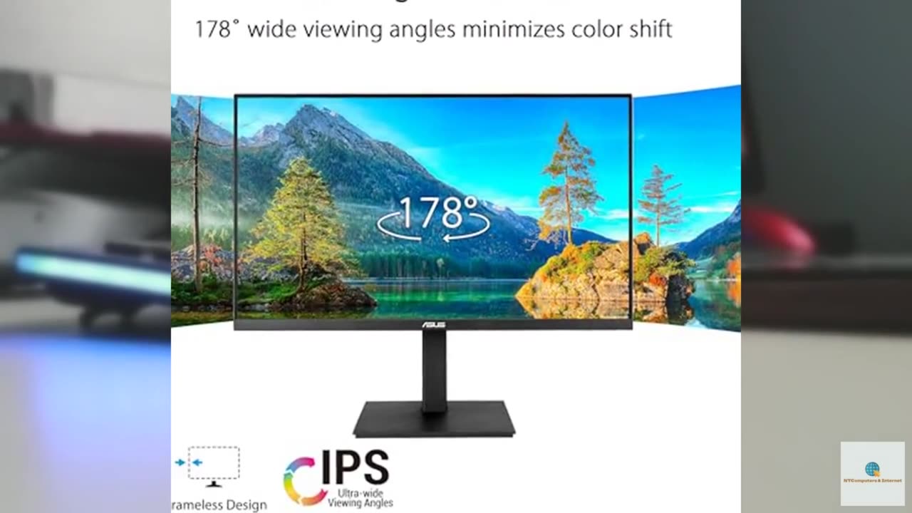 ASUS 27” 4K Business Monitor (VA27UQSB) - UHD (3840 x 2160), IPS, Frameless, HDR