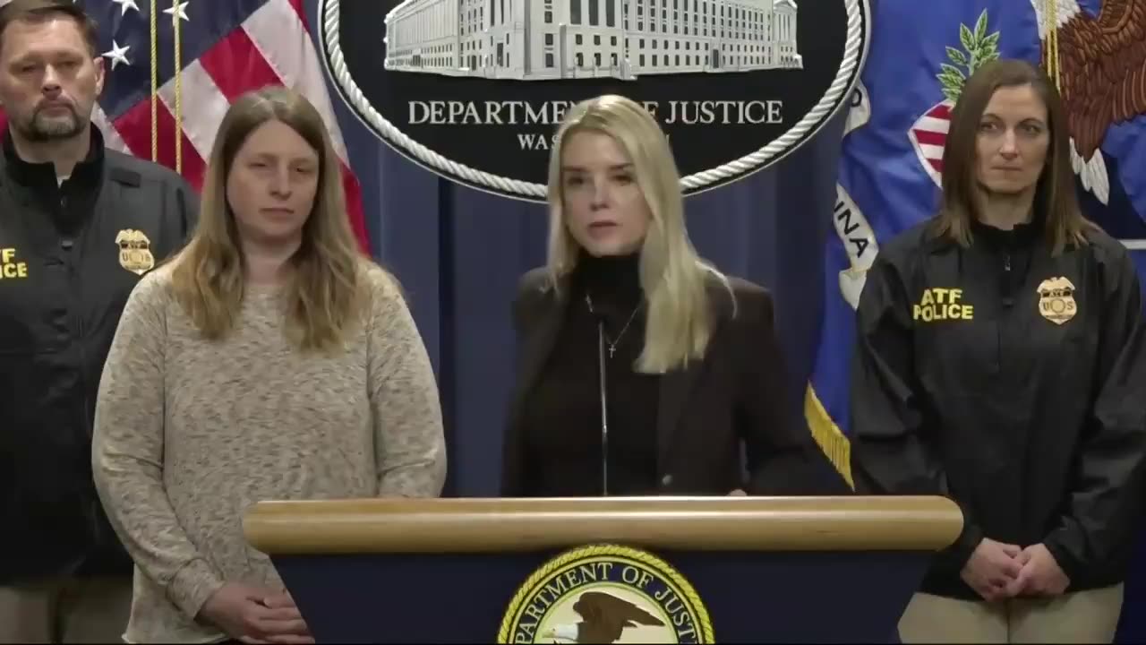 AG Pam Bondi announces the DOJ has filed CHARGES...