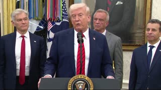 President Donald Trump Gives Announcement On Lowering Drug Prices with AstraZeneca - October 10, 2025