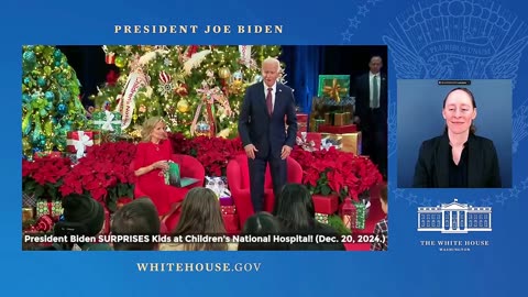 President Biden SURPRISES Kids at Children's National Hospital