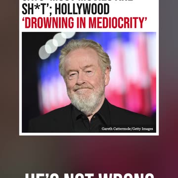 Movie Director Ridley Scott Has a Point
