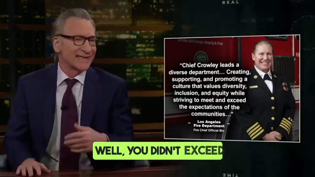 NEW_ Bill Maher torches the LA Mayor for picking the “best lesbian” as fire chief