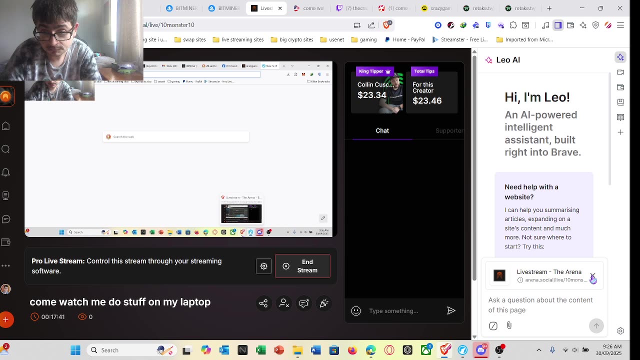 come watch me do stuff and have fun and maybe chat to