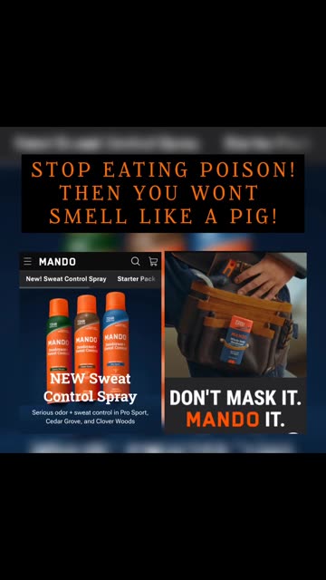 Avoid toxic Mando full body deodorant like the plague