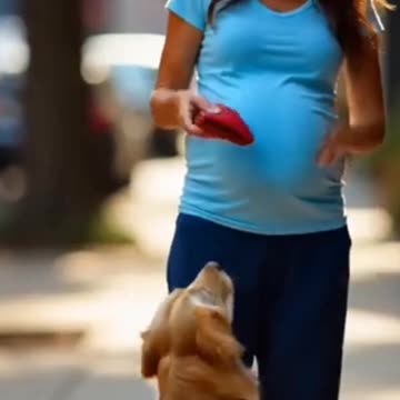 Golden Retriever Returns Wallat To Pregnant Women Heartwarming Moment💖