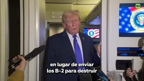 Trump sobre Irán: "No creo que quieran afrontar las consecuencias de no llegar a un acuerdo"