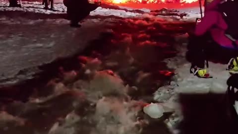 Lava Collided With Snow | Etna, Sicily, Italy | February 14, 2025