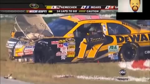 NASCAR Teammate Crashes 3 (REACTION)