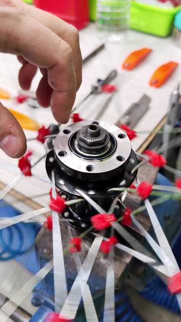 This clever trick will help you quickly change the rim of your bike wheel.