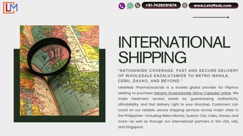 Purchase Enzalutamide Capsules Cost Philippines