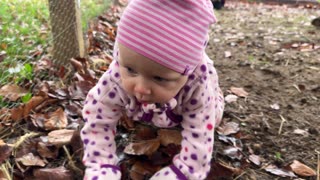 Baby Kayla & the Bunnies in the Garden 🐇 | Adorable Baby + Animal Moment