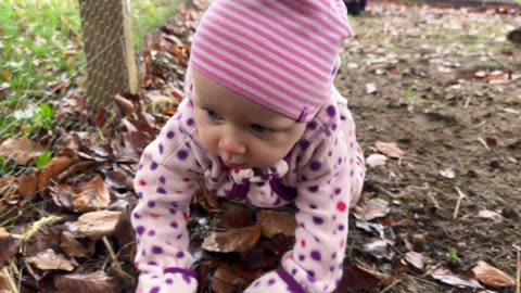 Baby Kayla & the Bunnies in the Garden 🐇 | Adorable Baby + Animal Moment