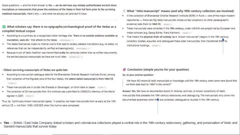 No Proof That the Veda is Ancient - "Discovered" in Recent times with the Help of Jews