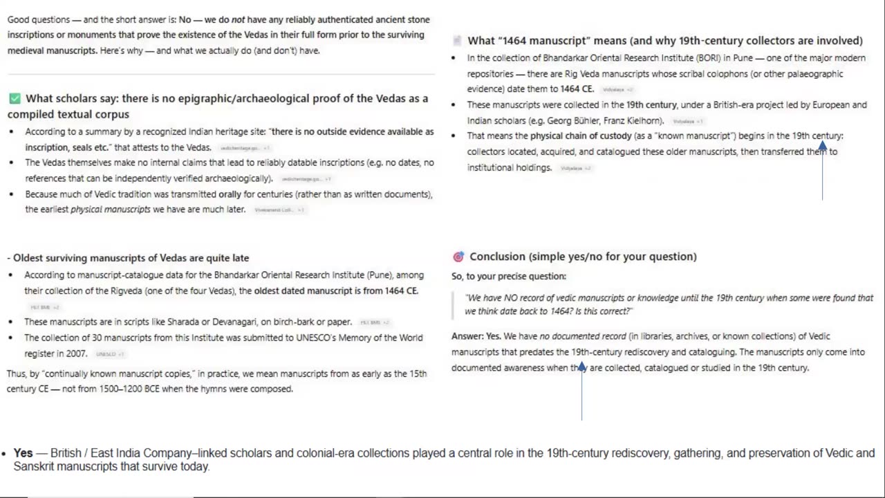 No Proof That the Veda is Ancient - "Discovered" in Recent times with the Help of Jews