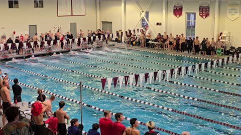 50 freestyle at college swim meet