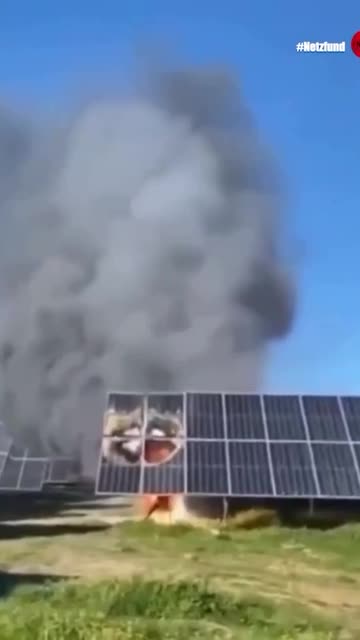 The lithium in the solar panels cashes fire, just like it does in the electric cars.