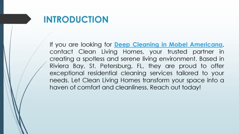 If you are looking for Deep Cleaning in Mobel Americana