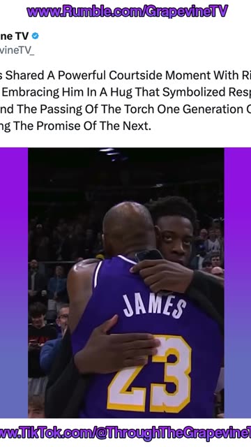 LeBron James Embraces Phenom AJ Dybantsa, Symbolizing Respect And The Passing Of The Torch.