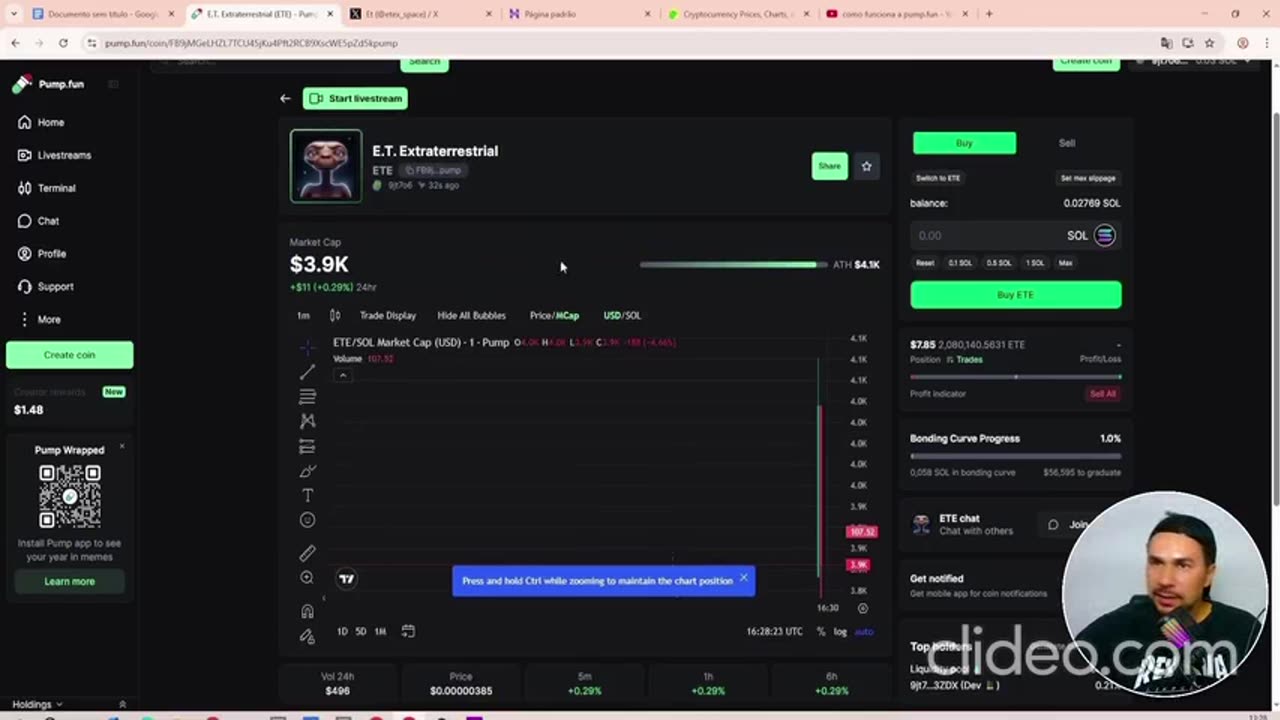 criando moeda gamingcoin na pumph fun completo.mp4