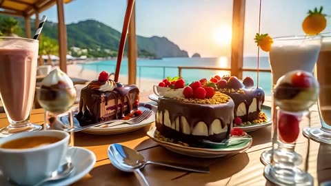 The Most Delicious Homemade Hamburger! 🍔, Sweet Morning: Chocolate Cake and Coffee by the Beach