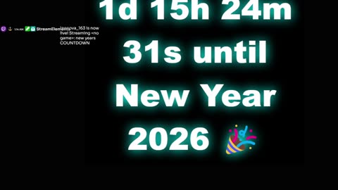 New Years 2026 countdown