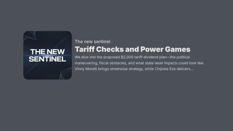Tariff Checks and Power Games