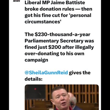 Liberal MP Jaime Battiste broke donation rules — then got his fine cut for 'personal circumstances'
