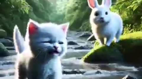 Cats and rabbits journey