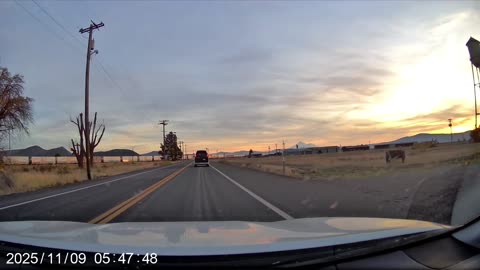 Dash Cam Video from Klamath Falls OR back to California