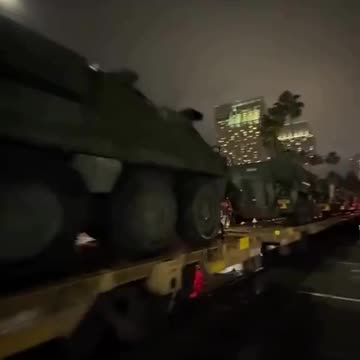 The US is getting ready for something A military vehicle shipment was seen in San Diego