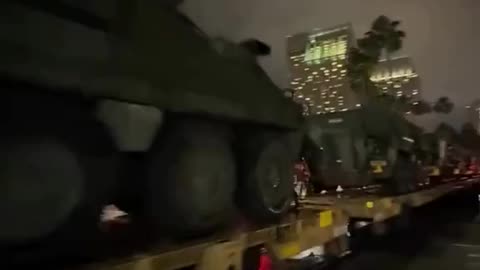 The US is getting ready for something A military vehicle shipment was seen in San Diego