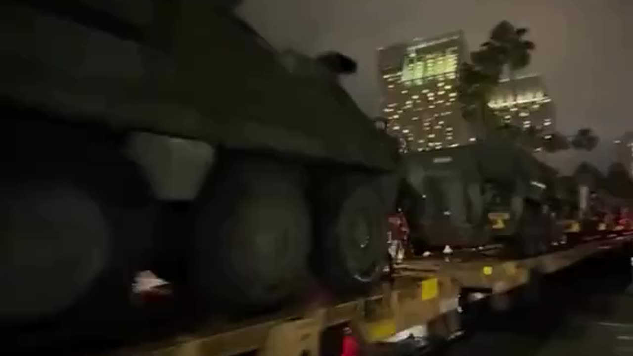 The US is getting ready for something A military vehicle shipment was seen in San Diego