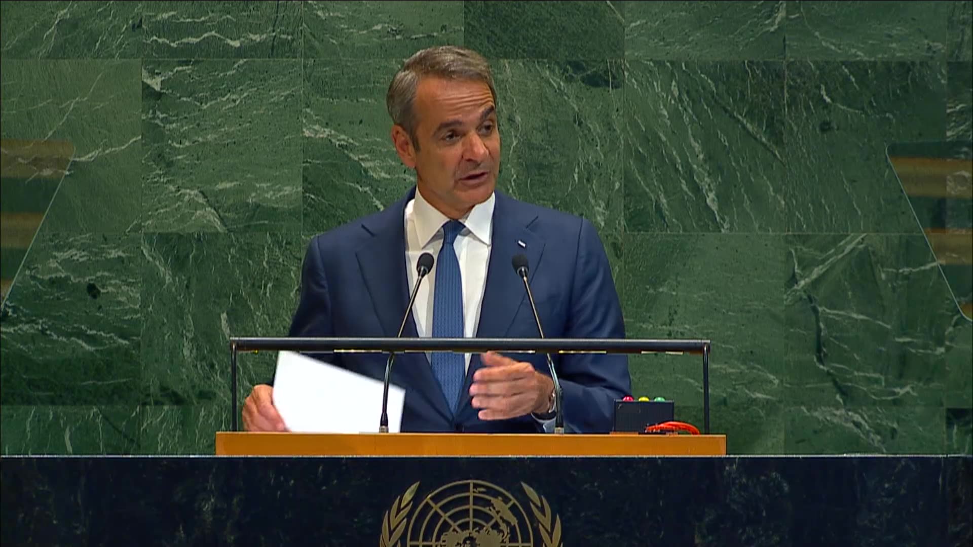 Greek PM Mitsotakis UNGA 2025: Warnings on Gaza, AI Risks & Energy Future | Amaravati Today