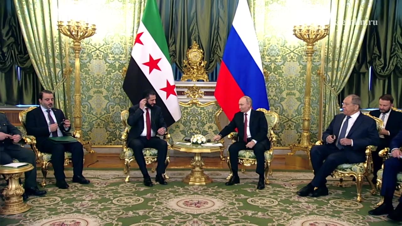 В Кремле проходят переговоры Владимира Путина с Президентом Сирии Ахмедом Шараа
