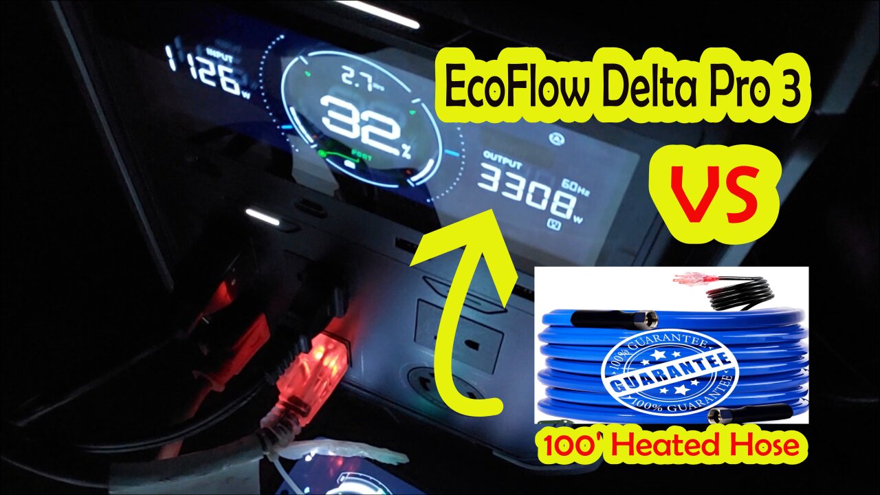 EcoFlow Delta Pro 3 VS 100' Heated Hose (frozen)