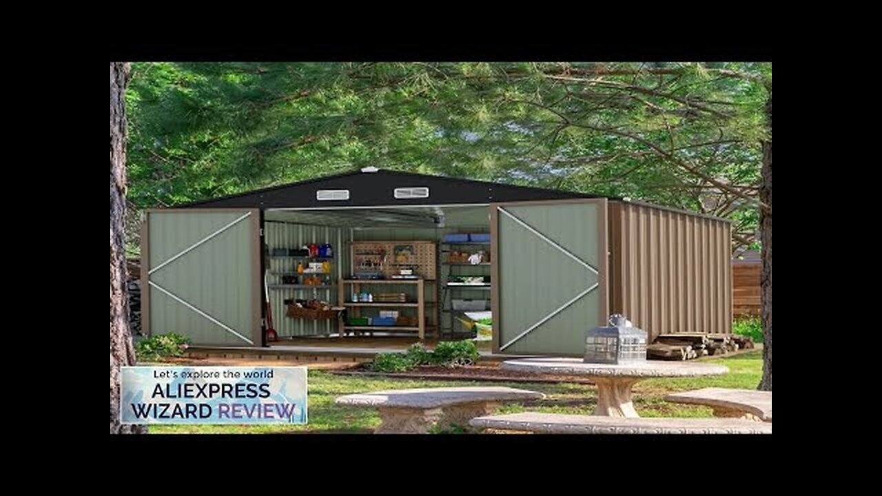 8 X 10 FT Outdoor Storage Shed Garden Buildings Metal Sheds Review