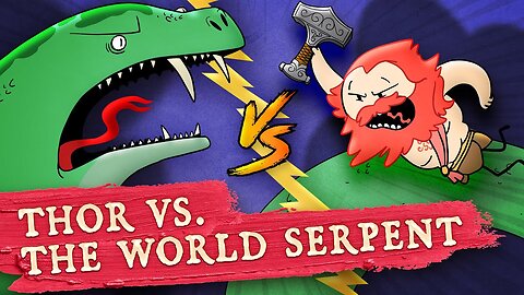 Thor vs. Jörmungandr The World Serpent - Norse Mythology - Global Mythology