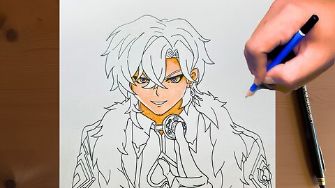 Sketching Aventurino: Honkai Star Rail Fan Art Process