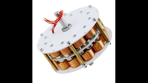 Double-layer high-power disc-type iron core generator