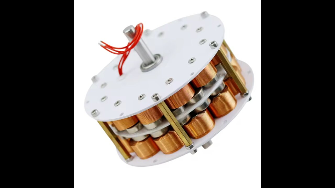 Double-layer high-power disc-type iron core generator