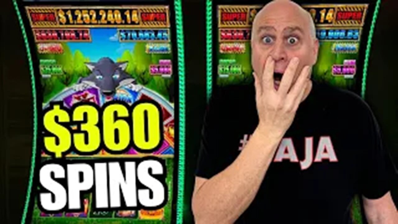 $360 MAX BET HUFF N EVEN MORE PUFF JACKPOT SPECTACULAR!