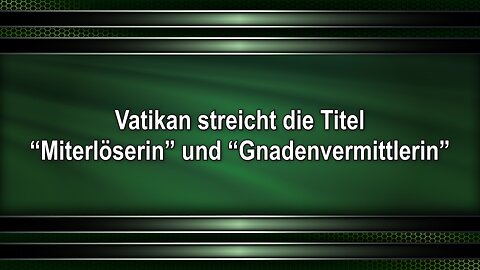 Vatikan streicht die Titel “Miterlöserin” und “Gnadenvermittlerin”