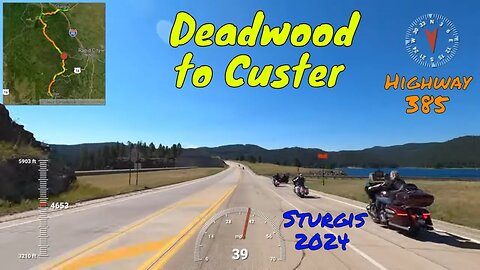 Deadwood to Custer Motorcycle Ride on 385 / Sturgis Motorcycle Rally