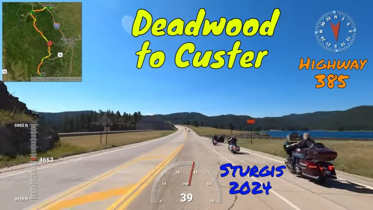 Deadwood to Custer Motorcycle Ride on 385 / Sturgis Motorcycle Rally