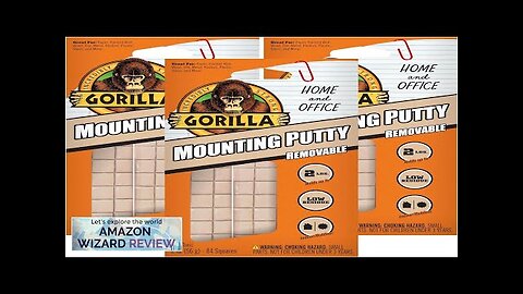 Gorilla Mounting Putty Non-Toxic Hanging Adhesive Removeable & Repositionable 84 Pre-Cut Review