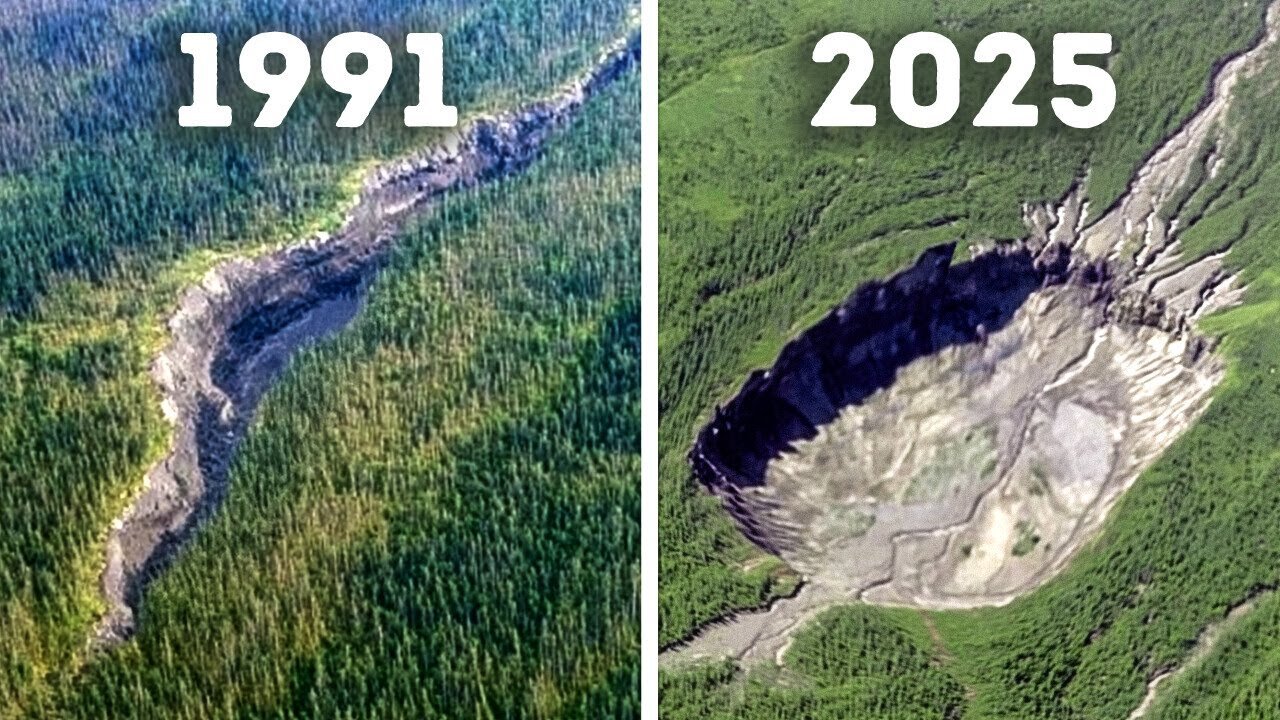 Mysterious Hole That Keeps Swallowing the Forest - No One Can Stop It