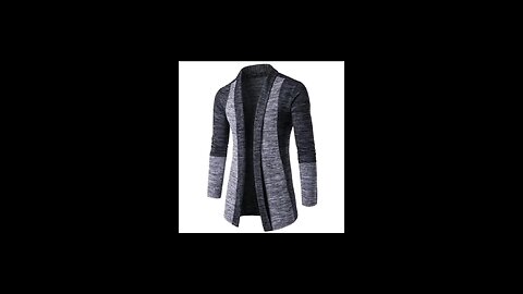 Men’s Knitted Winter Sweater Patchwork Jacket – Stylish & Warm for Any Occasion