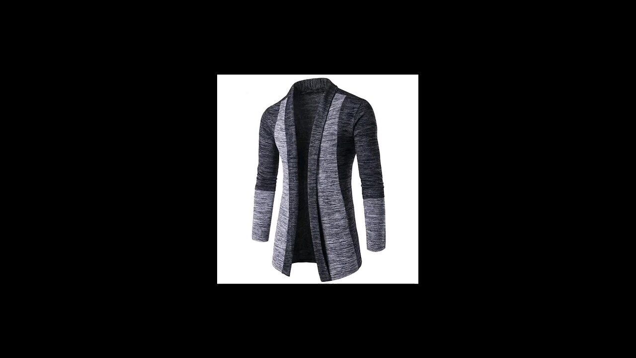 Men’s Knitted Winter Sweater Patchwork Jacket – Stylish & Warm for Any Occasion