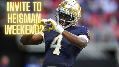 Notre Dame has insane rushing performance on Sunday, should Jeremiyah Love be a Heisman finalist?