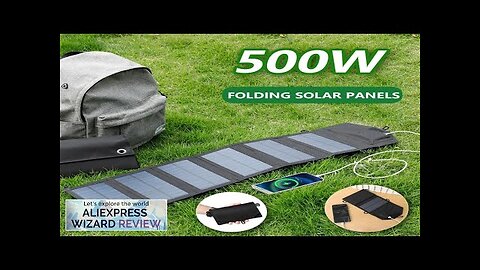 500W Portable Polysilicon Solar Panel Charger USB 5V DC Foldable Solar Panel Review